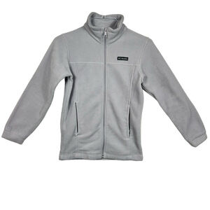 Columbia Kids Gray Fleece Jacket Size Large 14/16